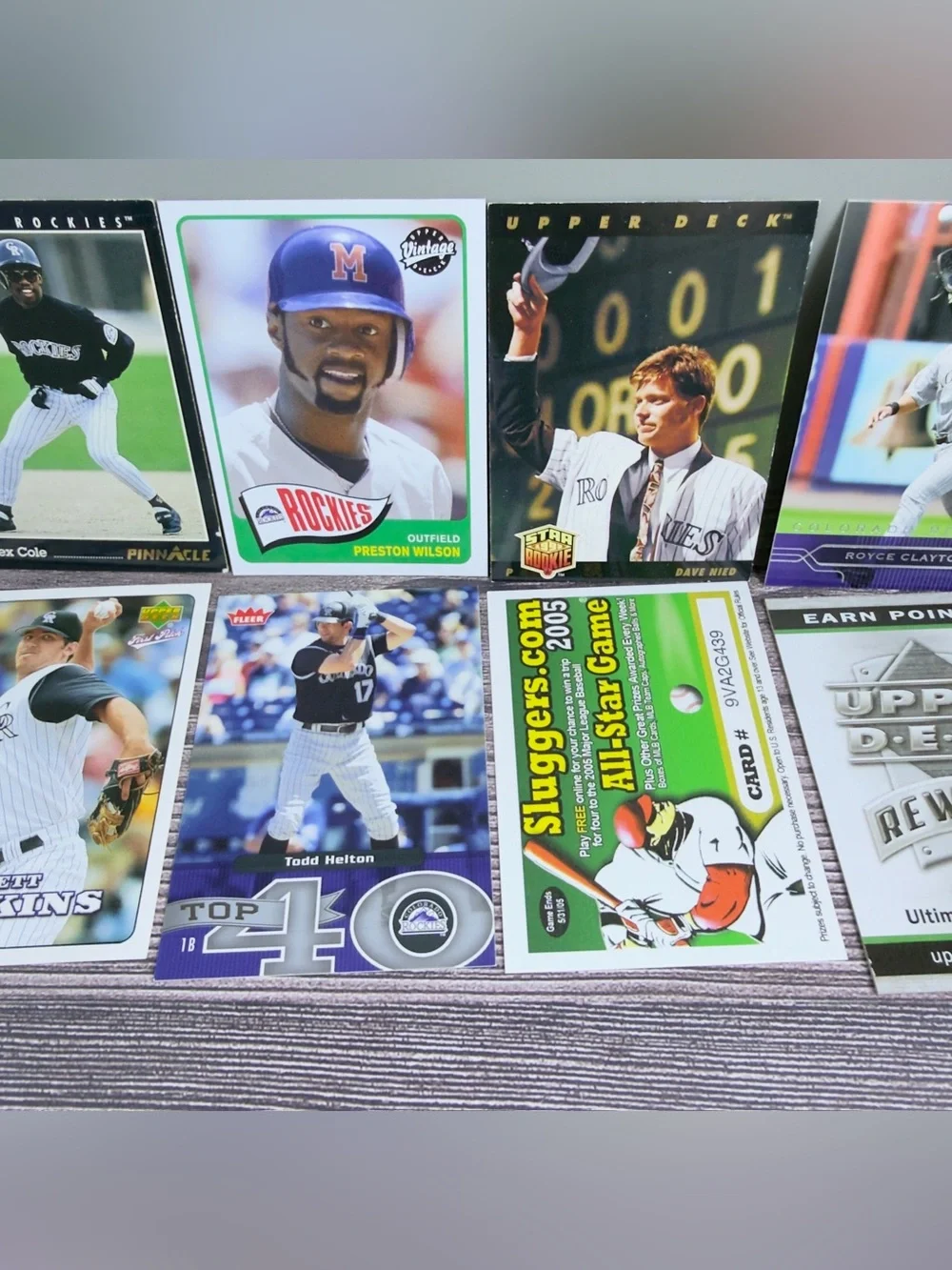 Colorado Rockies Card Lot 12x Todd Helton Preston Wilson +